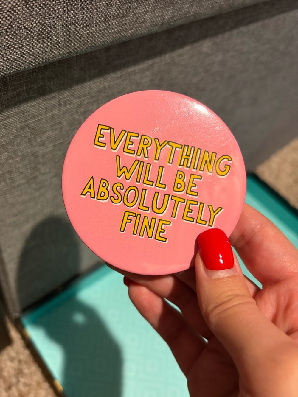 Everything Will Be Fine Purse Mirror